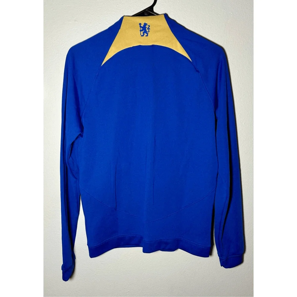 NWT Nike Boys Chelsea EPL Blue Full Zip Slim Fit Pitch Sideline Jacket Sz XL